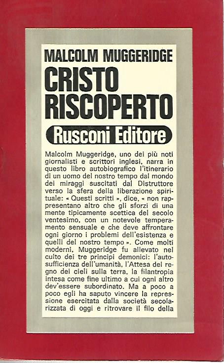 Cristo riscoperto - copertina