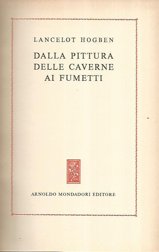 Dalla pittura delle caverne ai fumetti - copertina