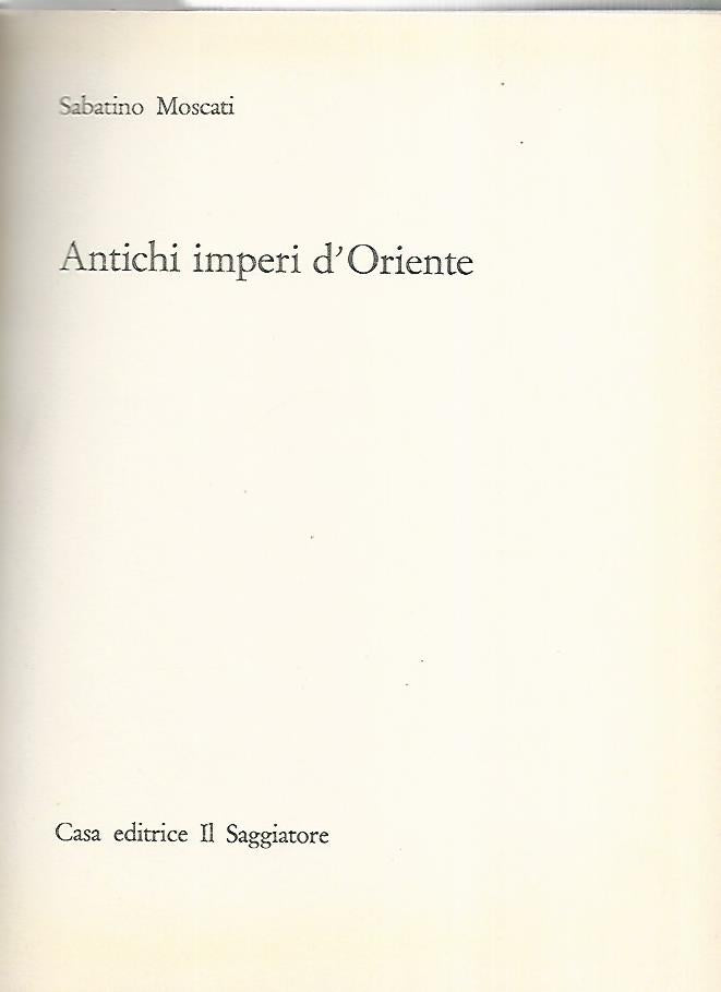 Antichi imperi d'Oriente - copertina