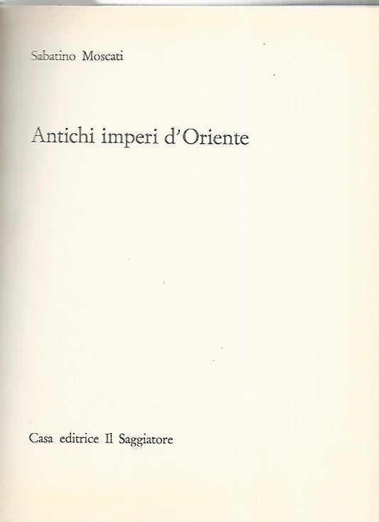 Antichi imperi d'Oriente - copertina