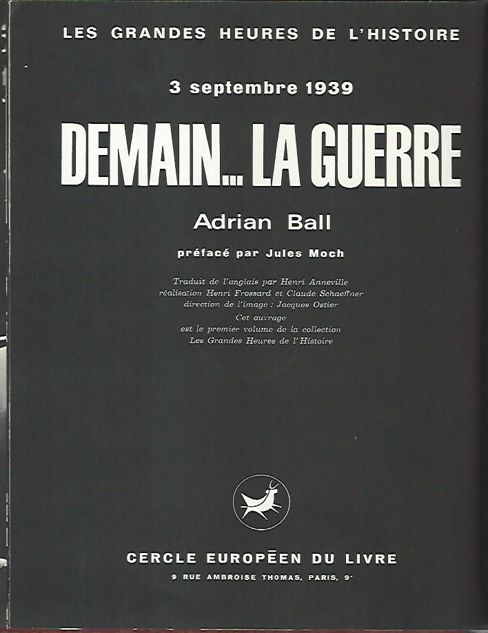 Demain. la guerre - copertina