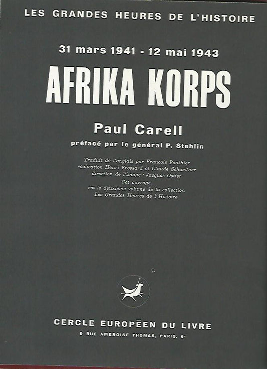 Afrika korps - copertina