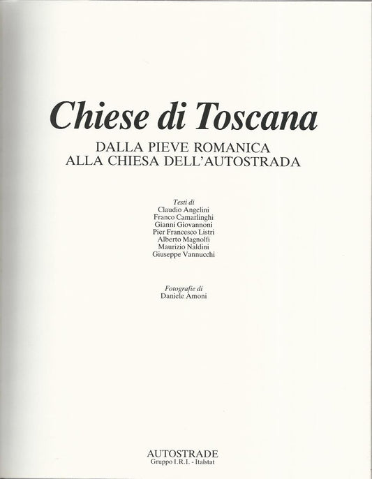 Chiese di Toscana - Dalla Pieve romanica alla chiesa dell'autostrada - copertina