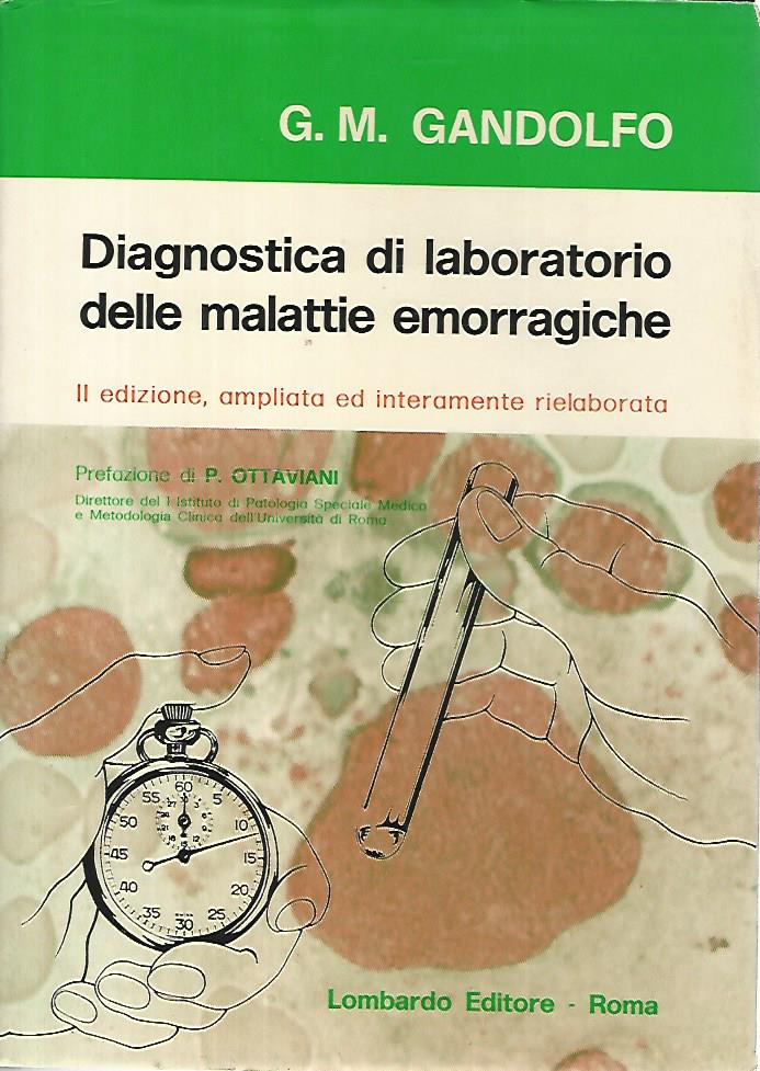 Diagnostica di laboratorio delle malattie emorragiche - copertina