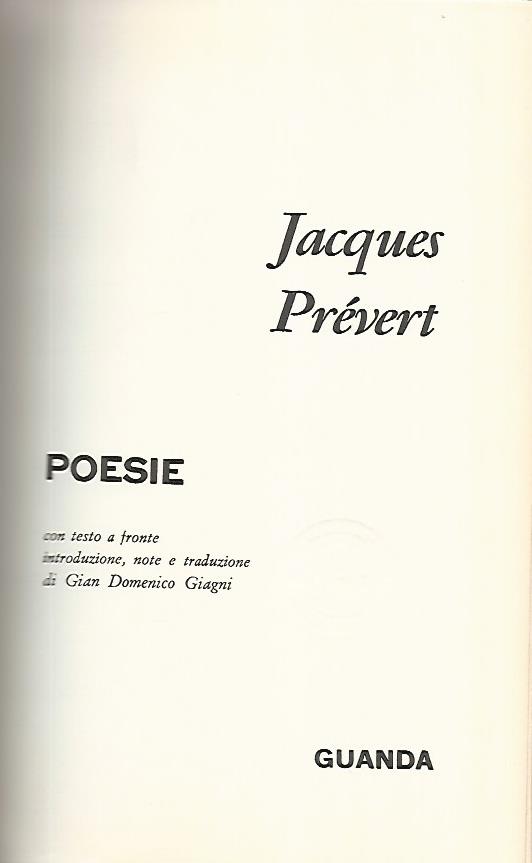 Poesie - copertina