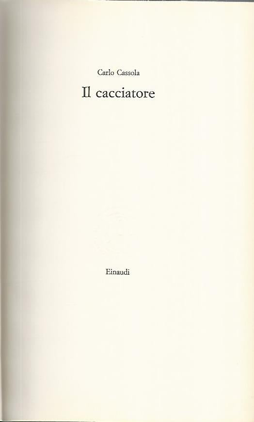 Il cacciatore - copertina