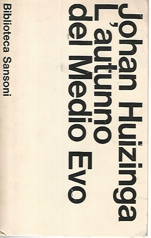 L'autunno del medio evo - copertina