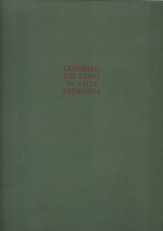 Crnello Dei Tasso in valle Brembana - copertina