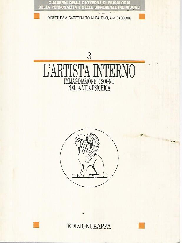 L'artista interno. Immaginazione e sogno nella vita psichica - copertina