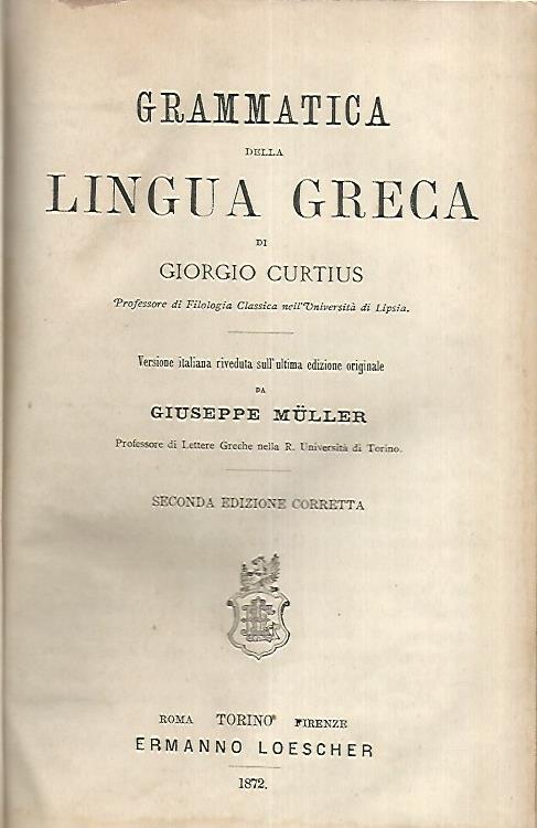 Grammatica della lingua italiana - copertina