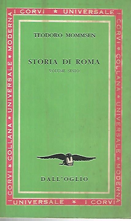 Storia di Roma. Volume sesto - copertina