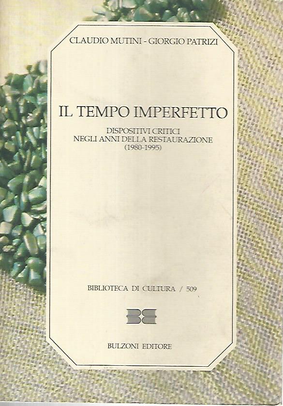 Il tempo imperfetto - copertina