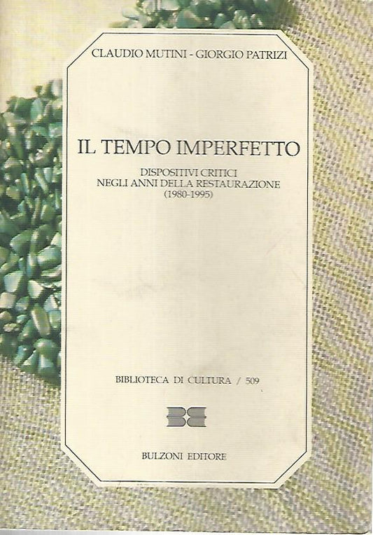 Il tempo imperfetto - copertina