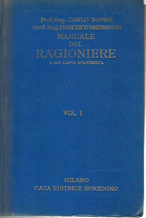 Il manuale del ragioniere. Volume 1 - copertina