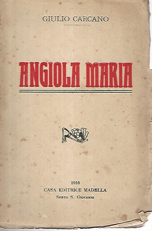 Angiola Maria - copertina