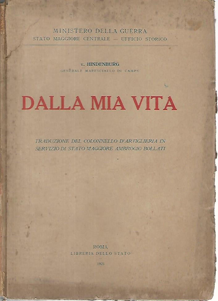 Dalla mia vita - copertina