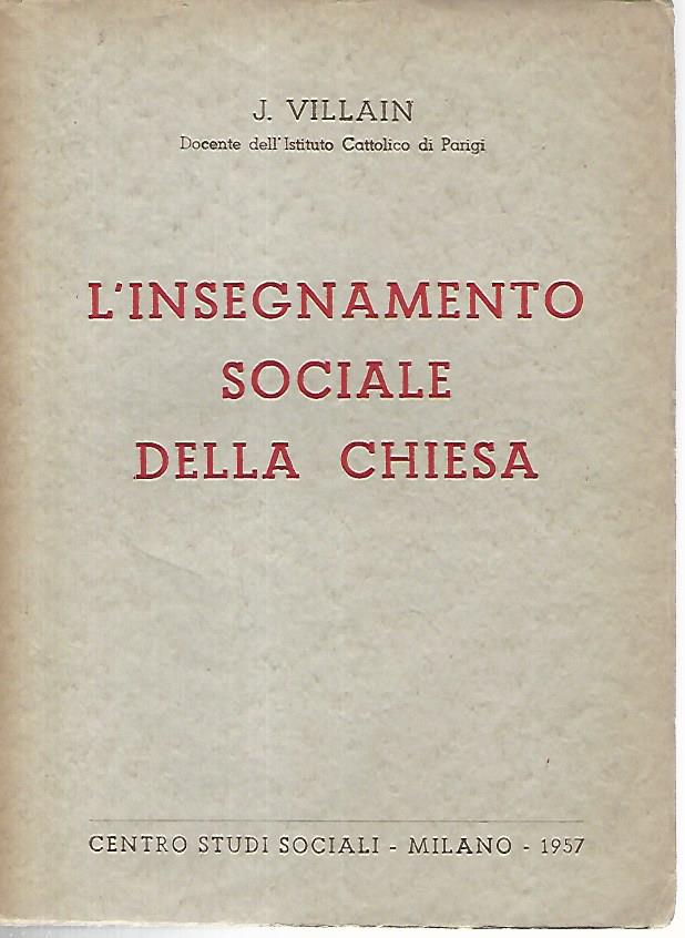 L'insegna sociale della chiesa - copertina