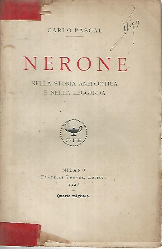 Nerone. Nella storia aneddotica e nella leggenda - copertina