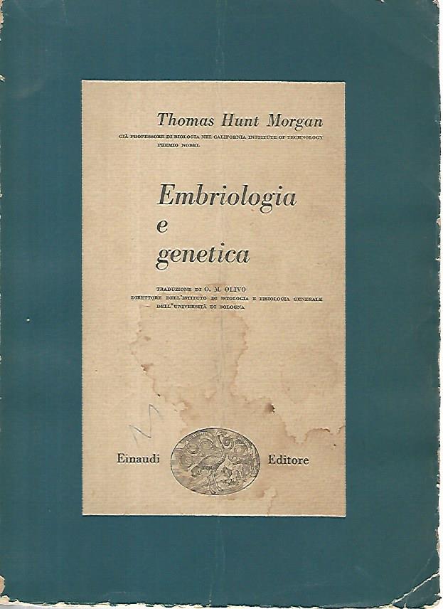 Embriologia e genetica - copertina