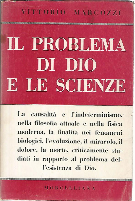 Il problema di Dio e le scienze - copertina