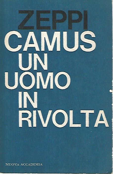 Camus un uomo in rivolta - copertina