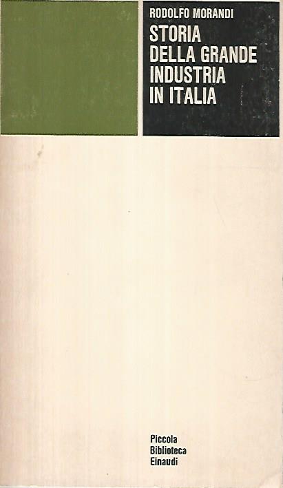 Storia della grande industria in Italia - copertina
