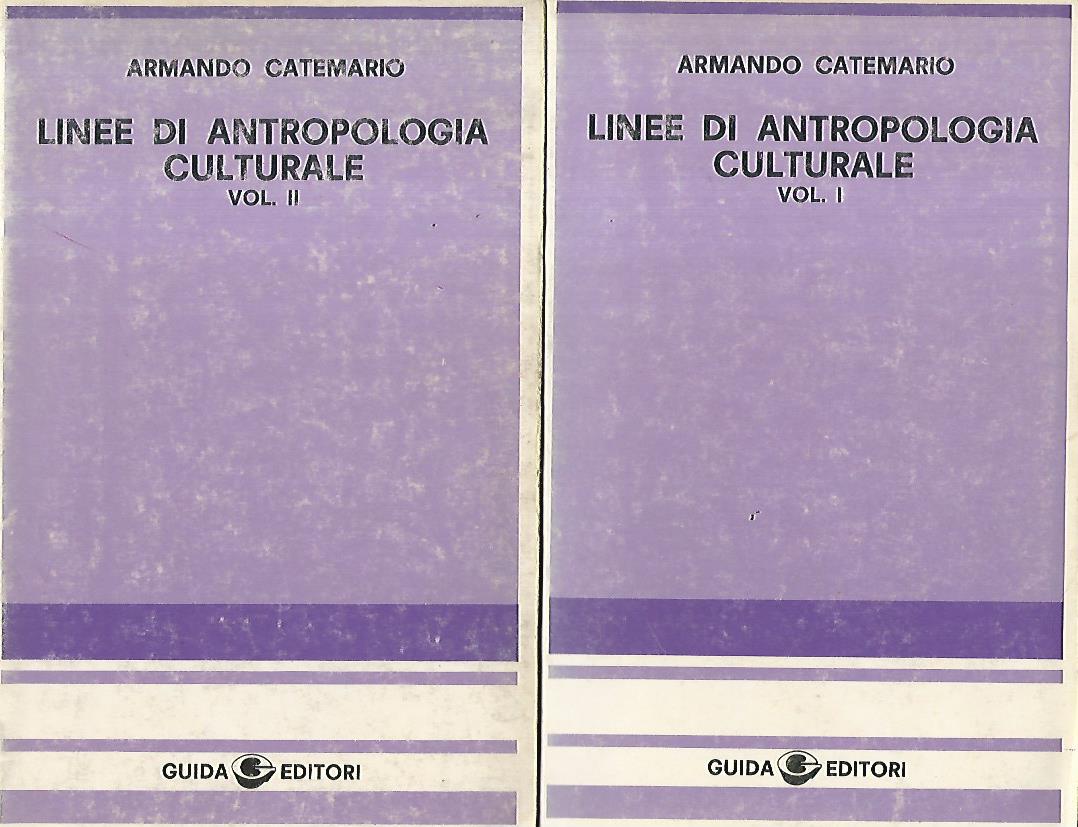 Linee di antropologia culturale. Volumi 1-2 - copertina
