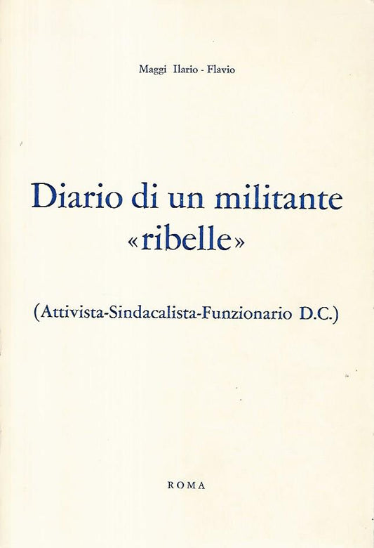 Diario di un militante ribelle - copertina