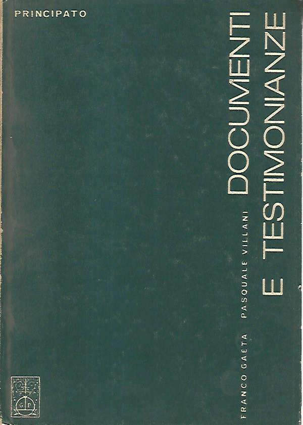Documenti e testimonianze - copertina