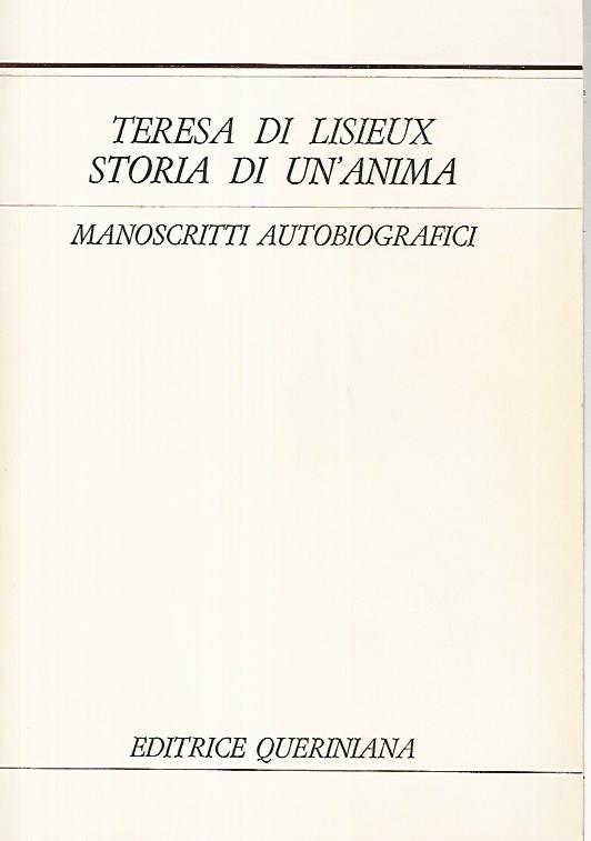 Storia di un'anima. Manoscritti autobiografici - copertina