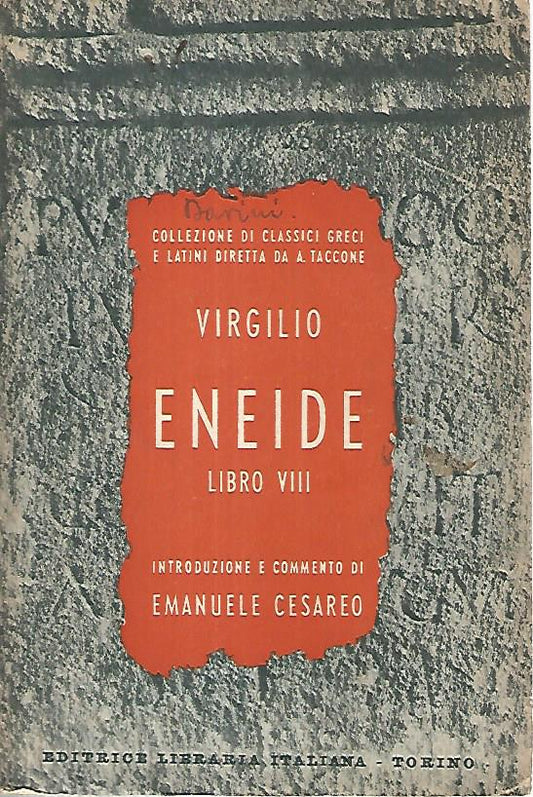 Eneide. Libro VIII - copertina