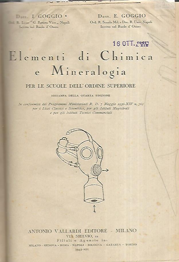 Elementi di chimica e mineralogia - copertina