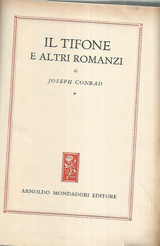 Il tifone e altri romanzi - copertina