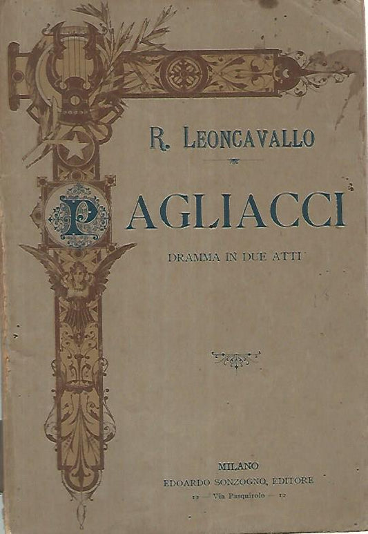 Agliacci. Dramma in due atti - copertina