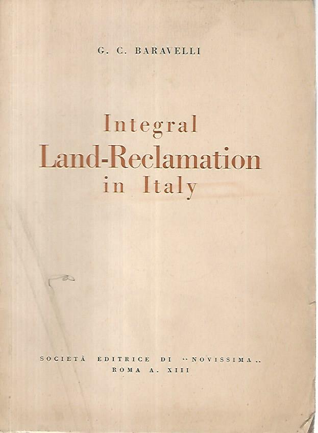 Integral land reclamation in Italy - copertina