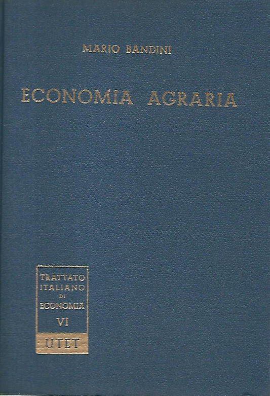 Economia agraria - copertina