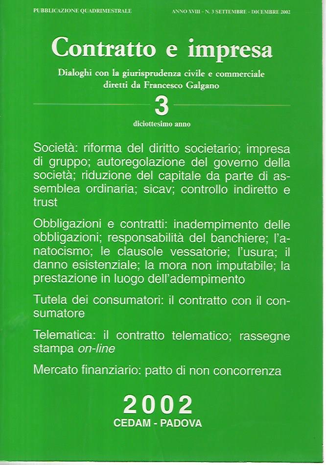 Contratto e impresa 3 - copertina