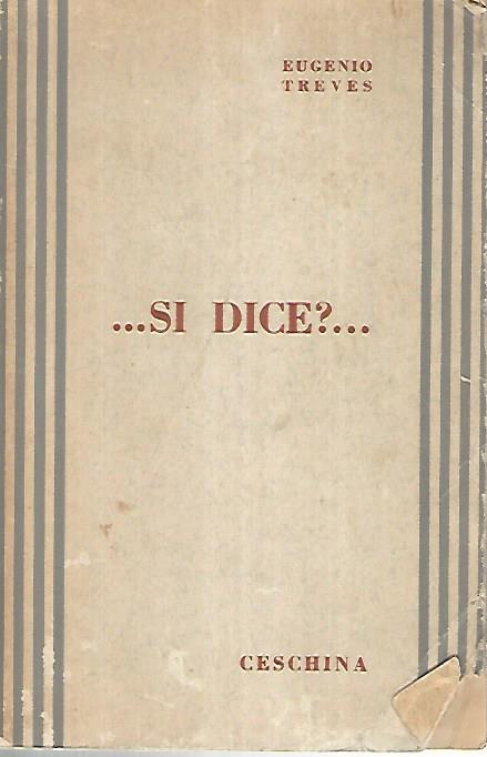 ..Si dice?.. - copertina