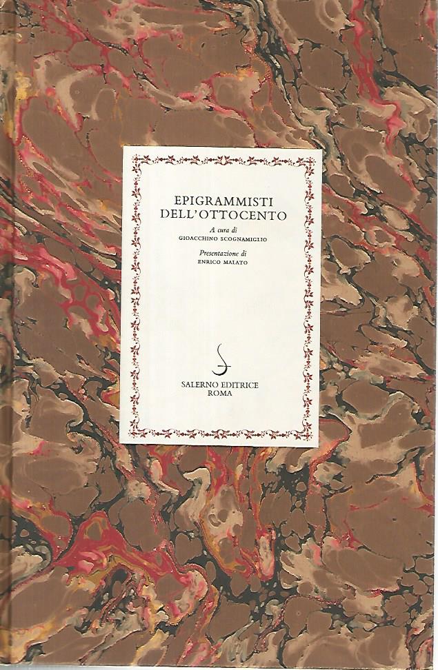 Epigrammisti dell'ottocento - copertina