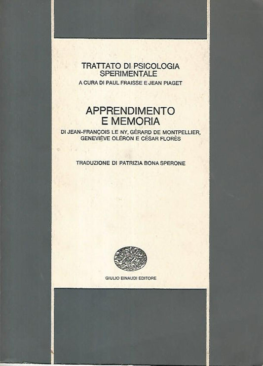 Apprendimento a memoria - copertina
