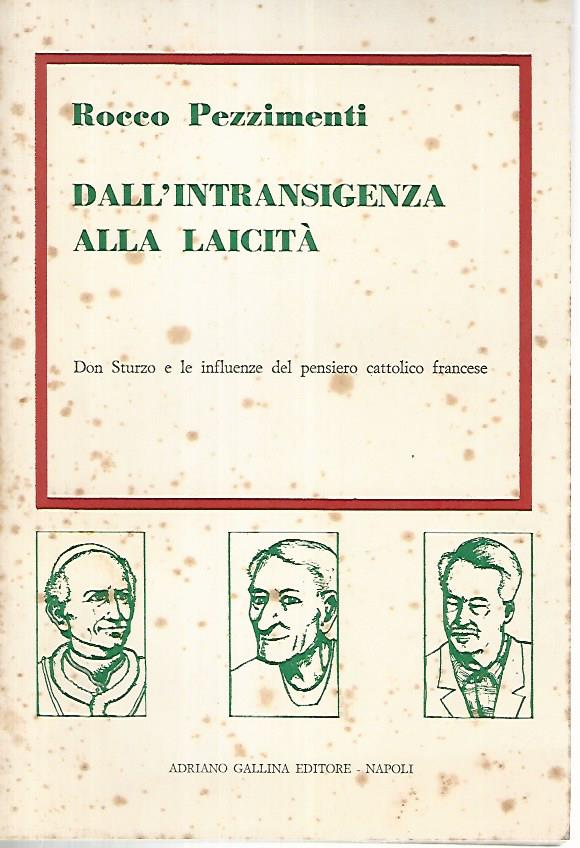 Dall'intransigenza alla laicità - copertina