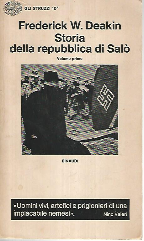 Storia della repubblica di Salò. Volume primo - copertina