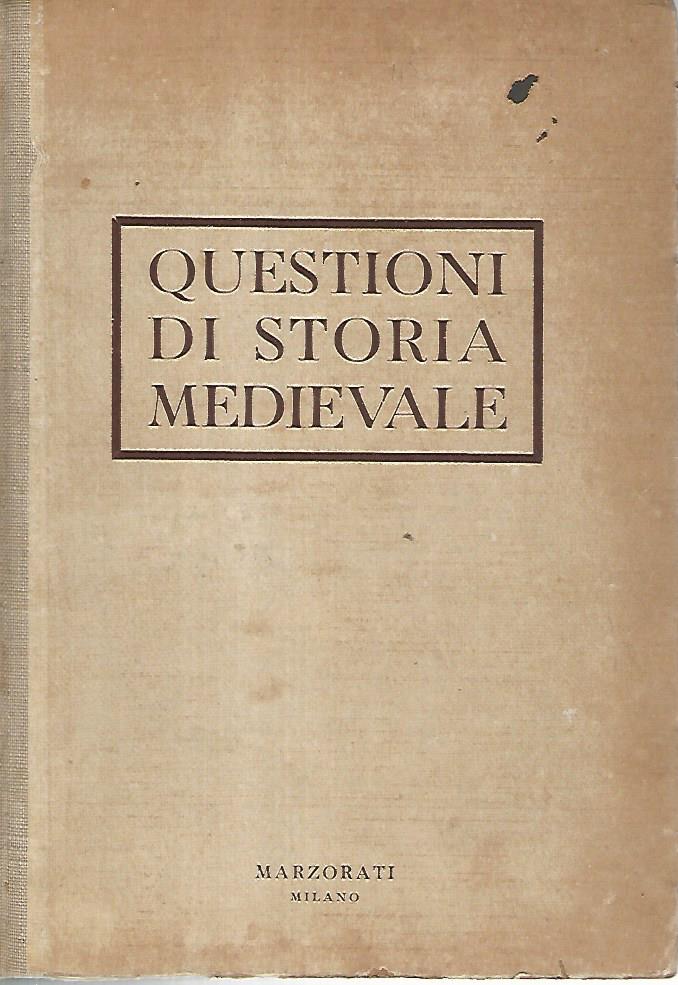 Questioni di storia medievale - copertina