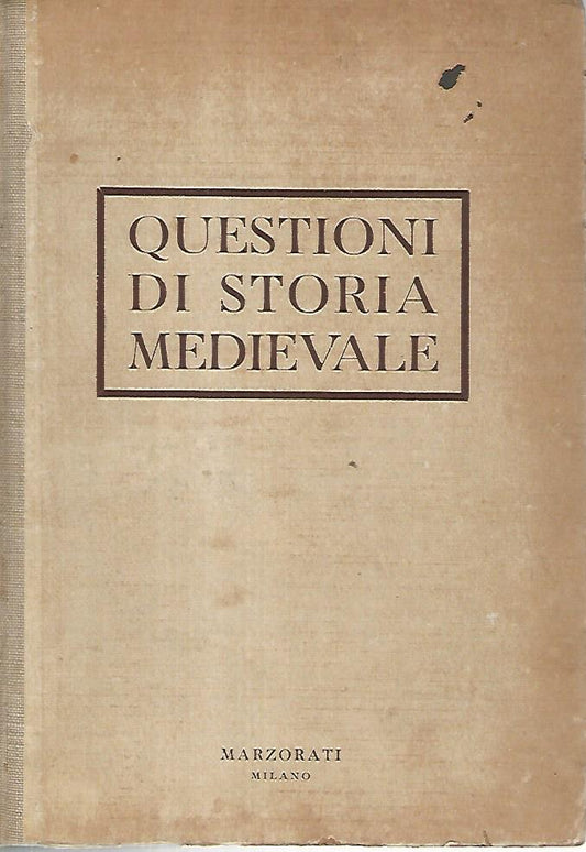 Questioni di storia medievale - copertina