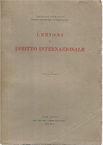 Lezioni di diritto internazionale. Parte prima - copertina