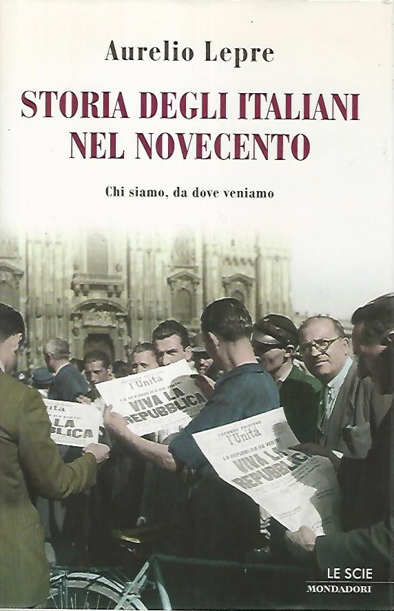Storia degli italiani nel novecento - copertina