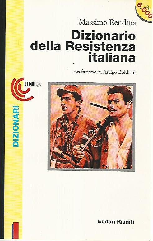 Dizionario della resistenza italiana - copertina