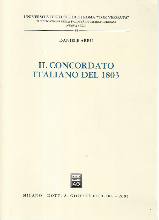 Il concordato italiano del 1803 - copertina