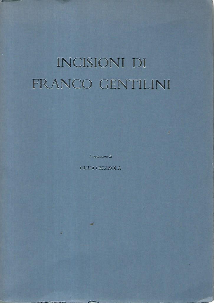 Incisioni di Franco Gentilini - copertina
