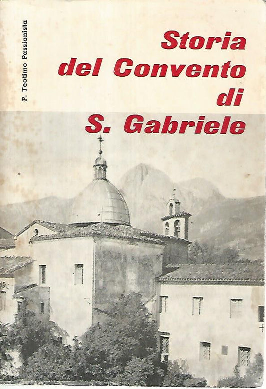 Storia del convento di S. Gabriele - copertina